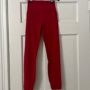 Lululemon Align Pant II 25" Lunar New Year
Dark Red with Gold Stamp
